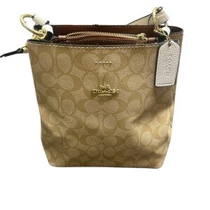 Coach Tan Signature Crossbody Bag